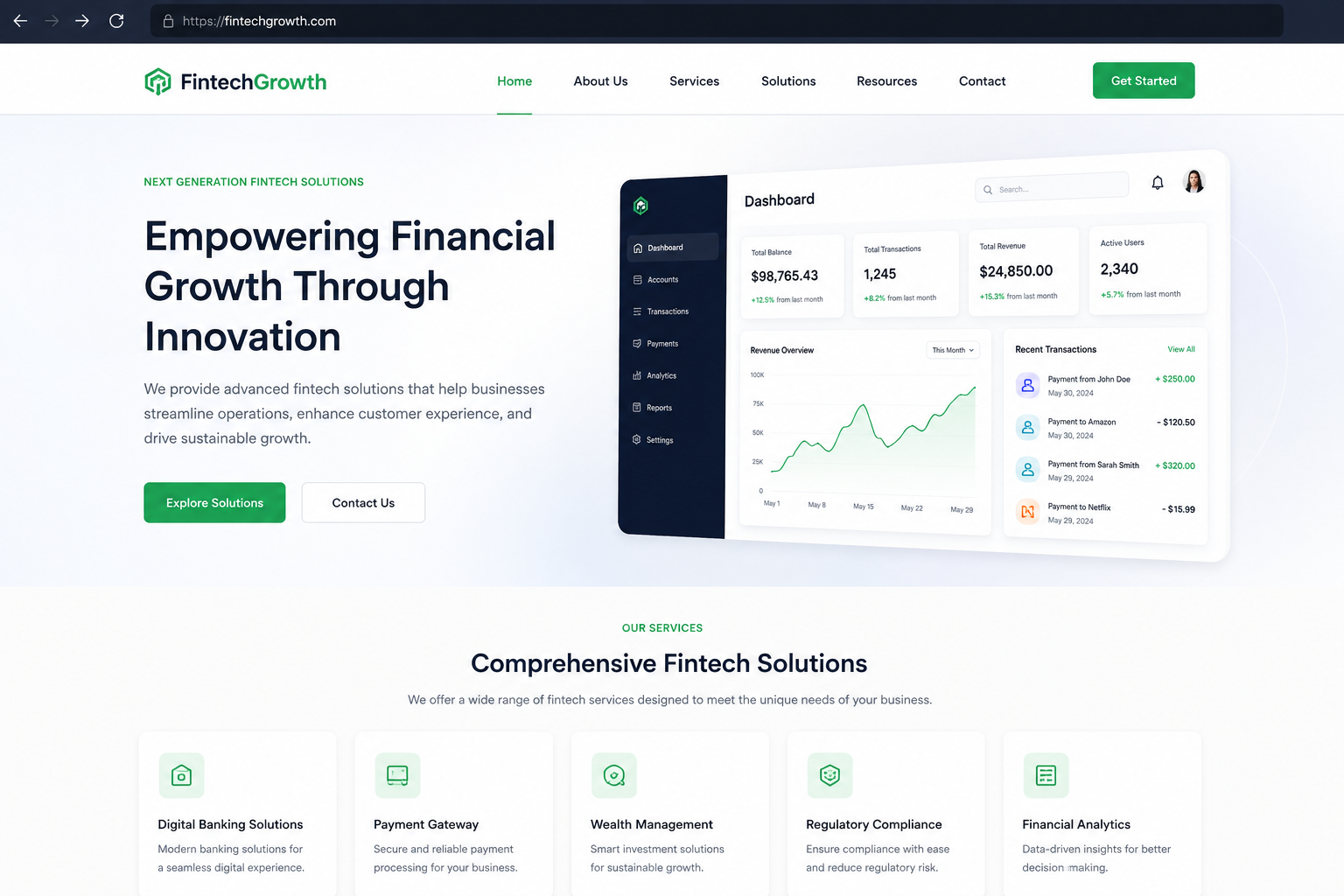 Website development project
